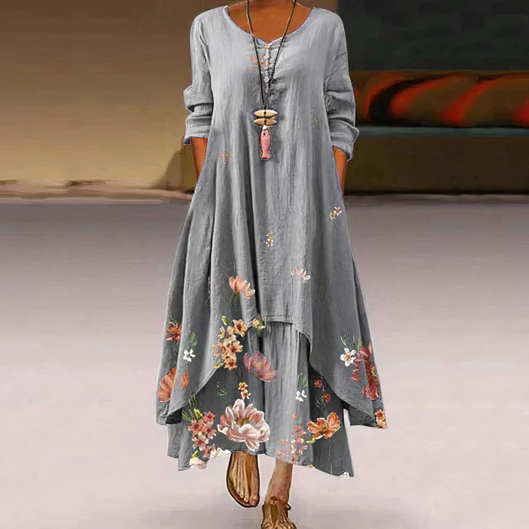 Grace | Women's Summer Floral Relaxed Fit Maxi Dress