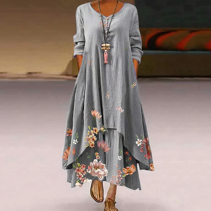 Grace | Women's Summer Floral Relaxed Fit Maxi Dress