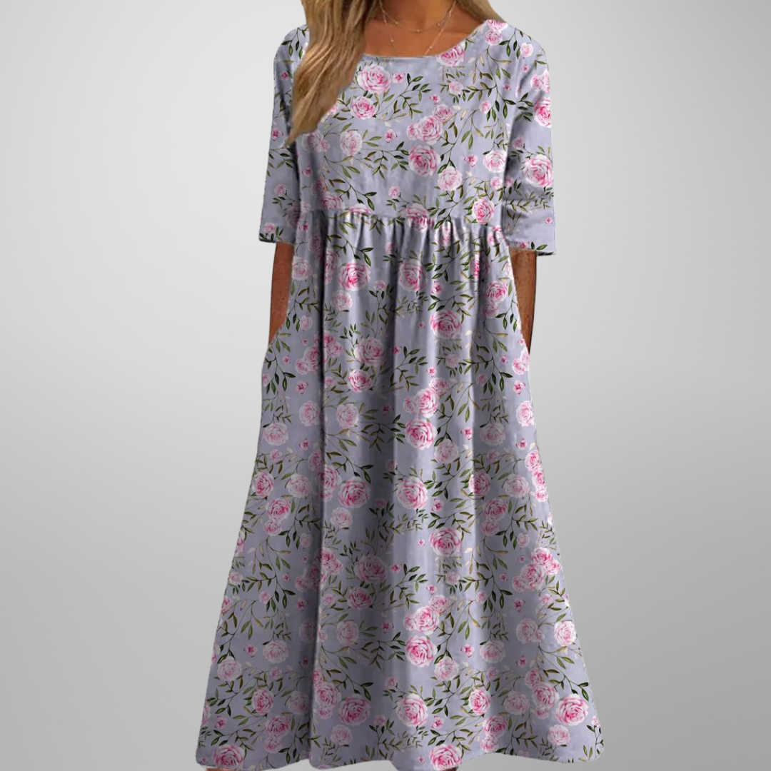 Ensley | Women’s Summer Floral Midi Dress