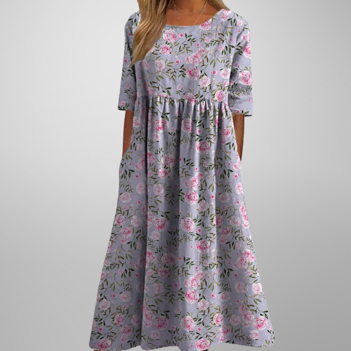 Ensley | Women’s Summer Floral Midi Dress