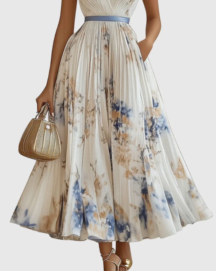 Ainhoa | Women’s Elegant Pleated A-line Dress