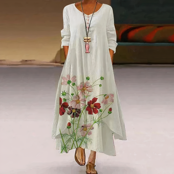 Grace | Women's Summer Floral Relaxed Fit Maxi Dress