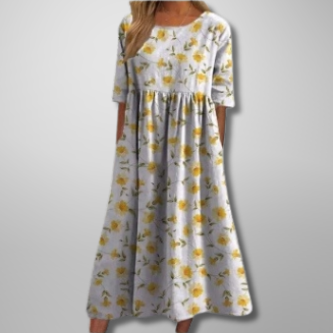 Ensley | Women’s Summer Floral Midi Dress