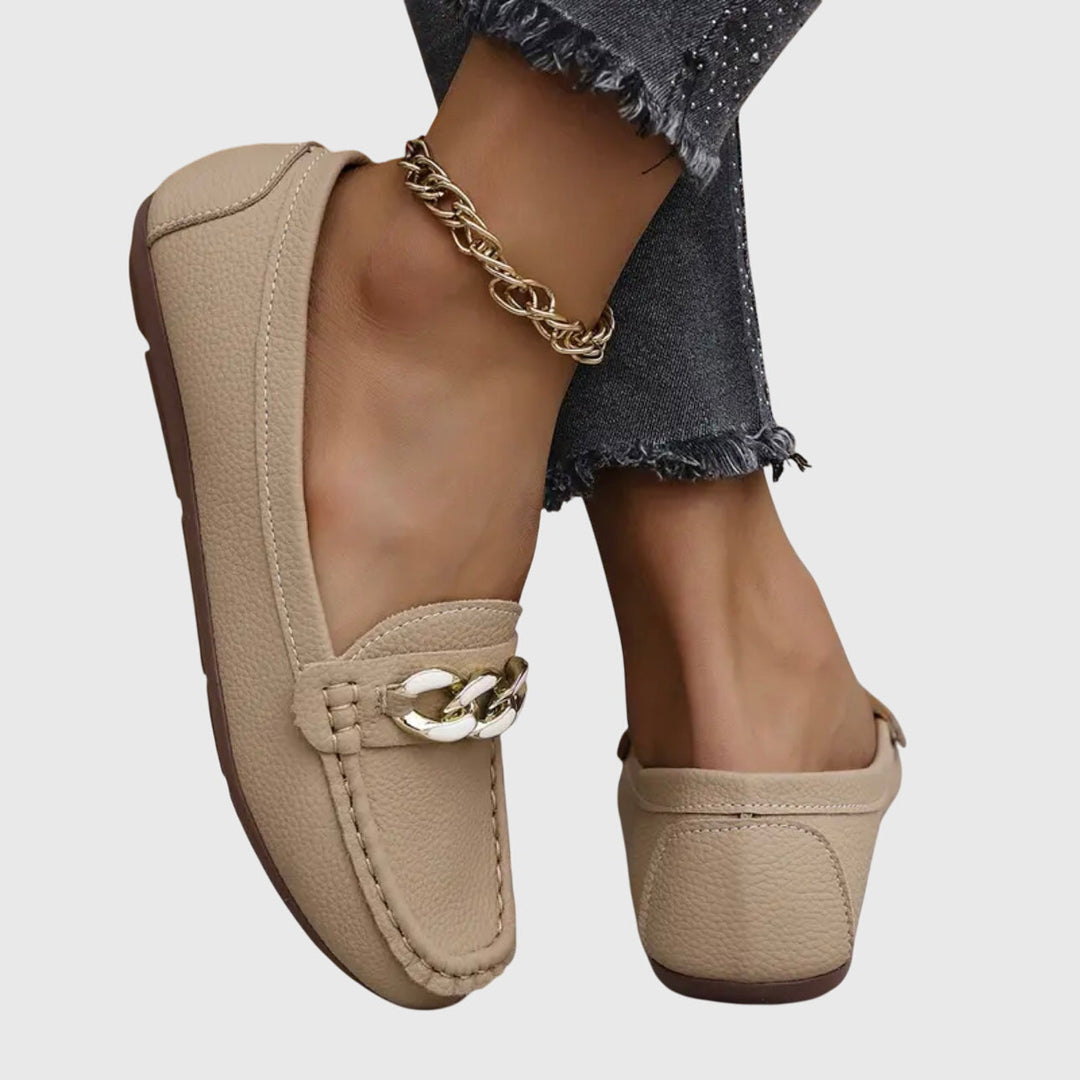 Drew | Women’s Textured Chain Summer Loafers