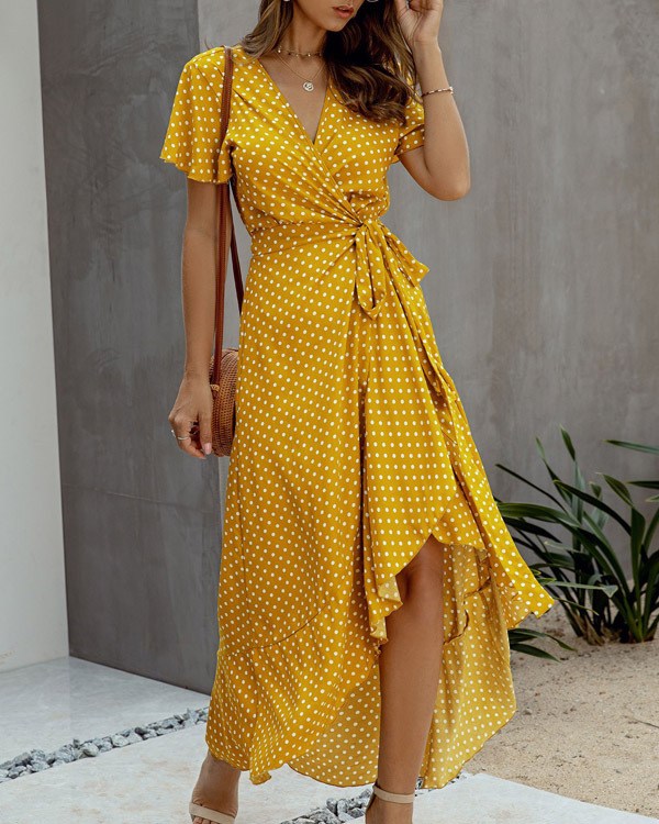 Selena | Women’s Tie Waist Summer Maxi Dress