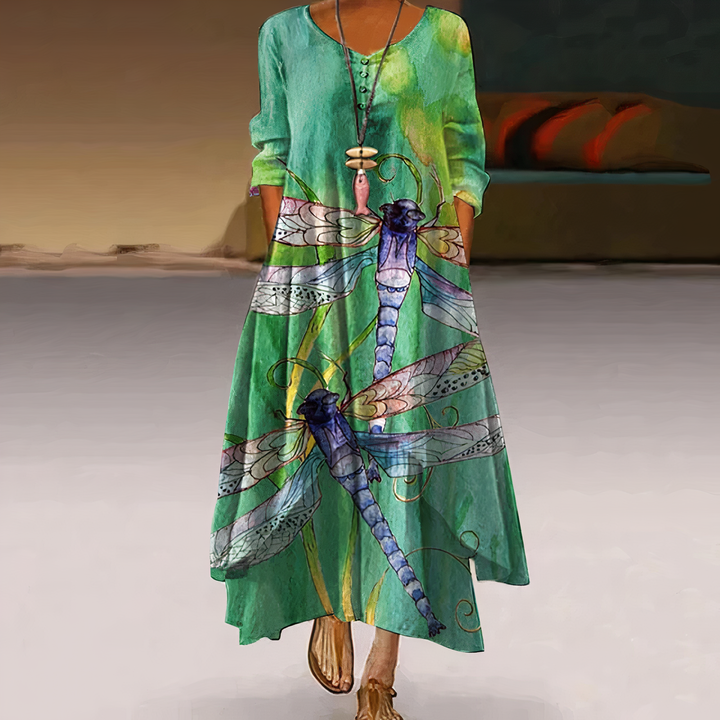 Grace | Women's Summer Floral Relaxed Fit Maxi Dress