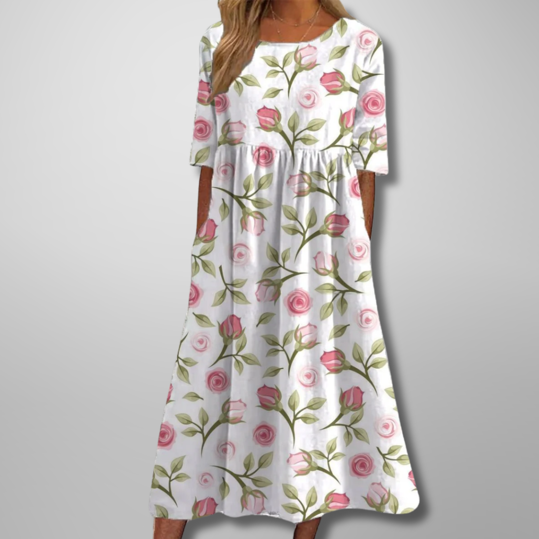 Ensley | Women’s Summer Floral Midi Dress