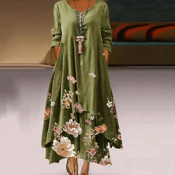 Grace | Women's Summer Floral Relaxed Fit Maxi Dress