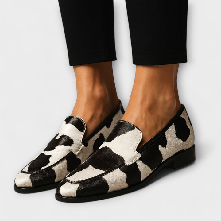 Eleanor | Women’s Cow Print Orthopedic Loafers
