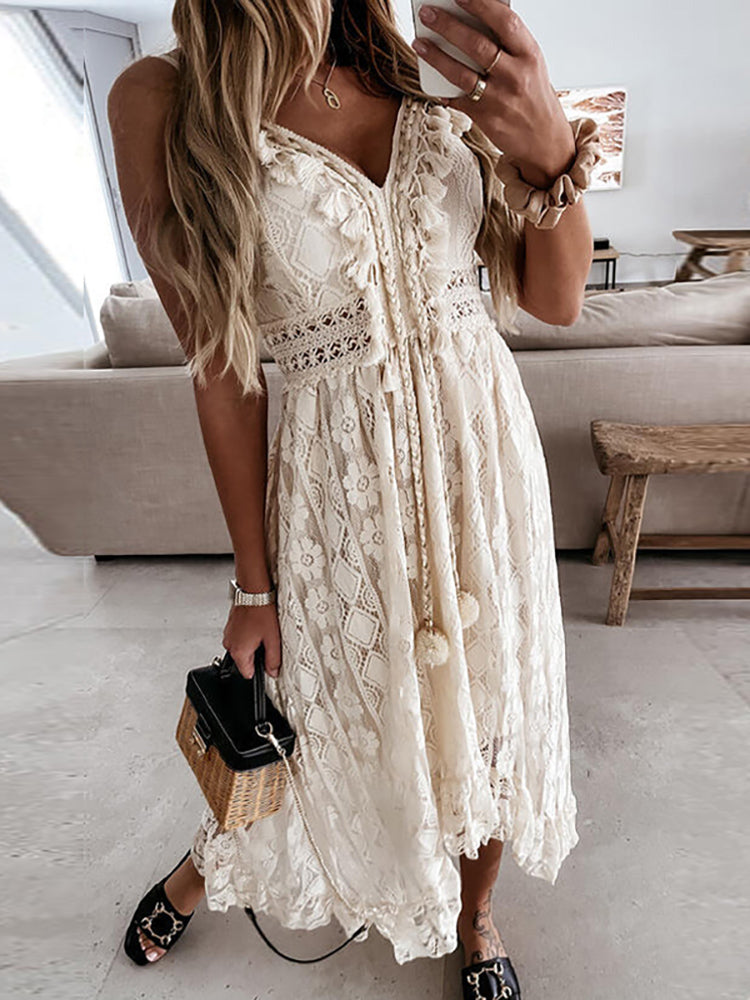 Amoura | Women’s Asymmetrical Boho Summer Dress