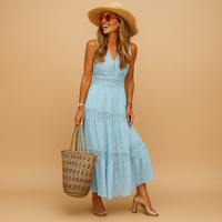 Malani | Women's Boho V-neck Maxi Dress