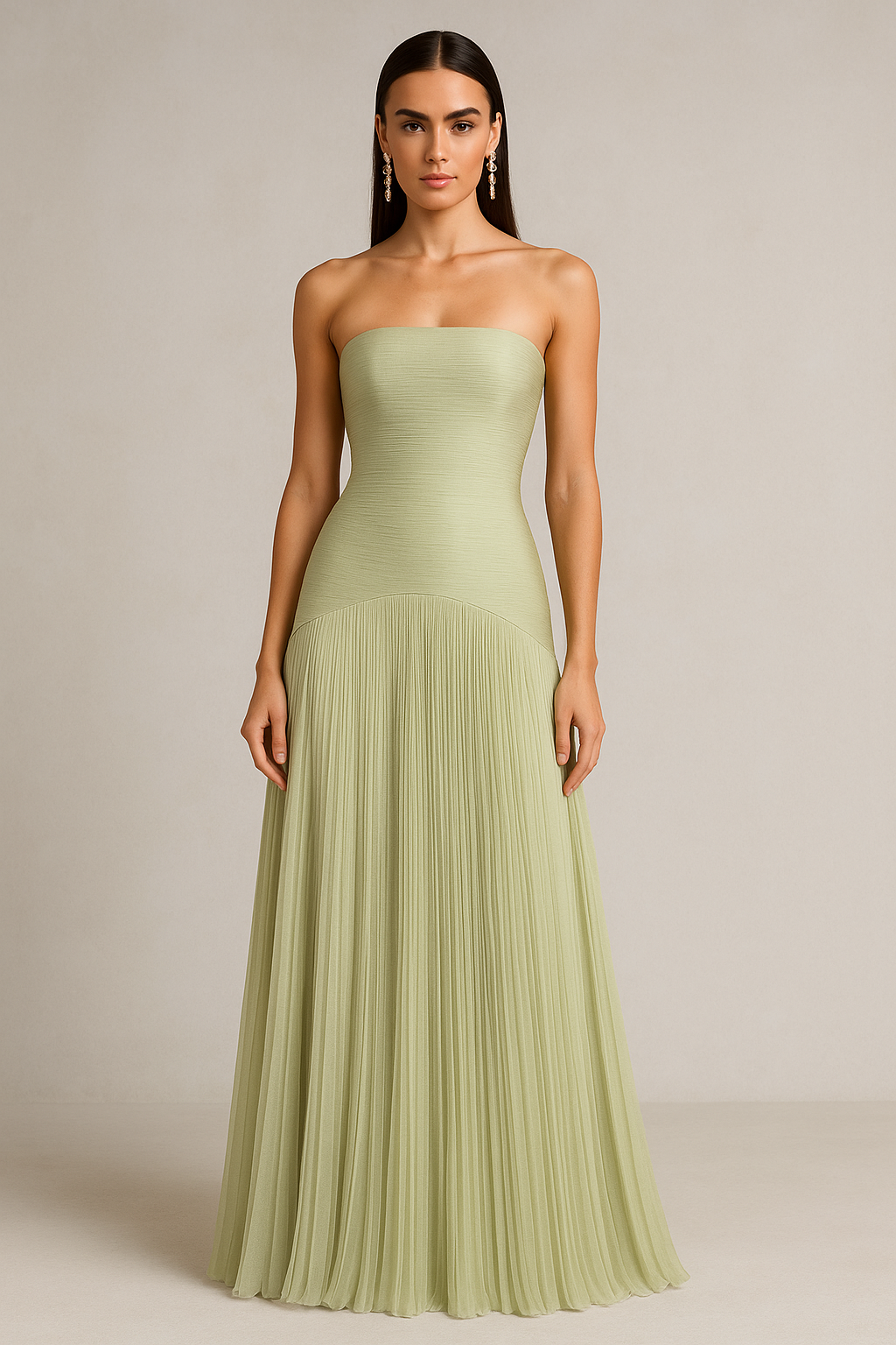 Jenna | Women’s Strapless Maxi Wedding Guest Dress