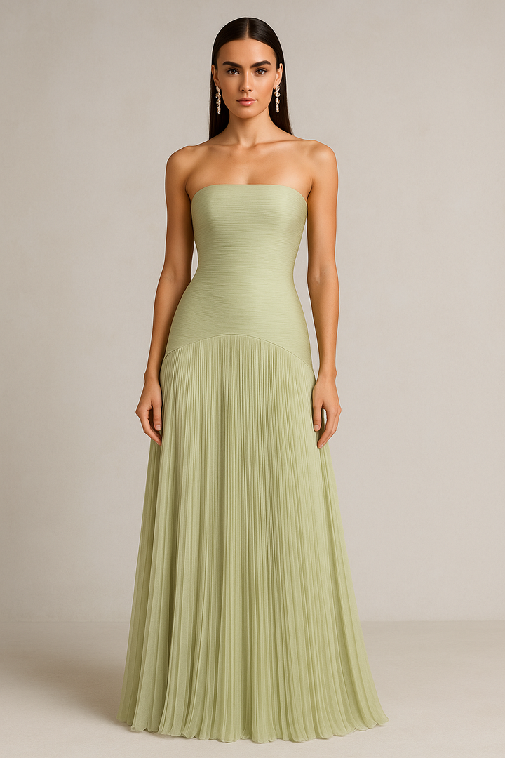 Jenna | Women’s Strapless Maxi Wedding Guest Dress