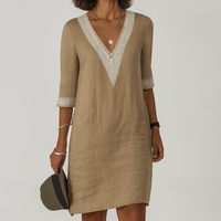 Zaylee | Women’s Crochet Trim Midi Dress