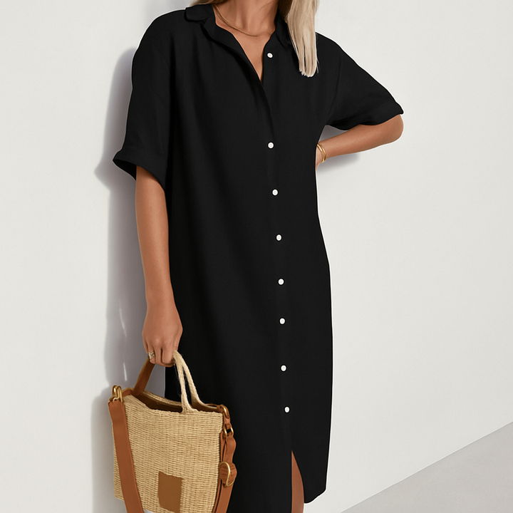 Madison | Women’s Beach Short Sleeves Shirt Dress
