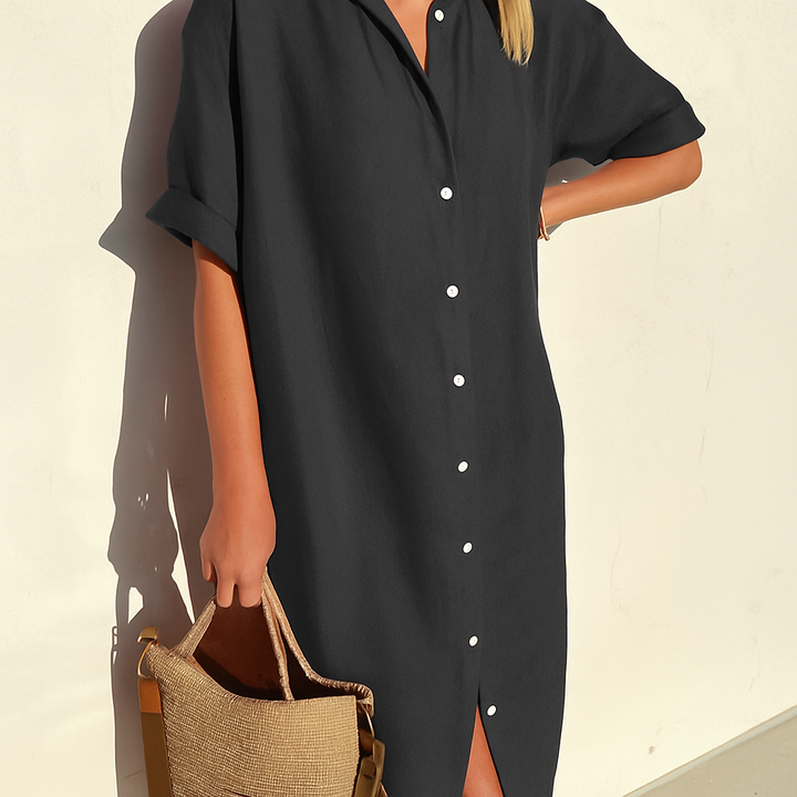 Madison | Women’s Beach Short Sleeves Shirt Dress