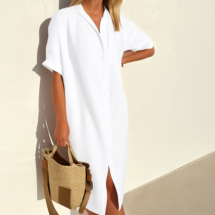 Madison | Women’s Beach Short Sleeves Shirt Dress