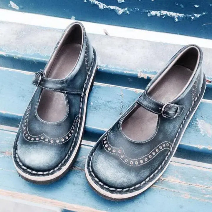 Rowan | Women Vintage Buckle Strap Mary Janes