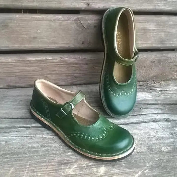 Rowan | Women Vintage Buckle Strap Mary Janes