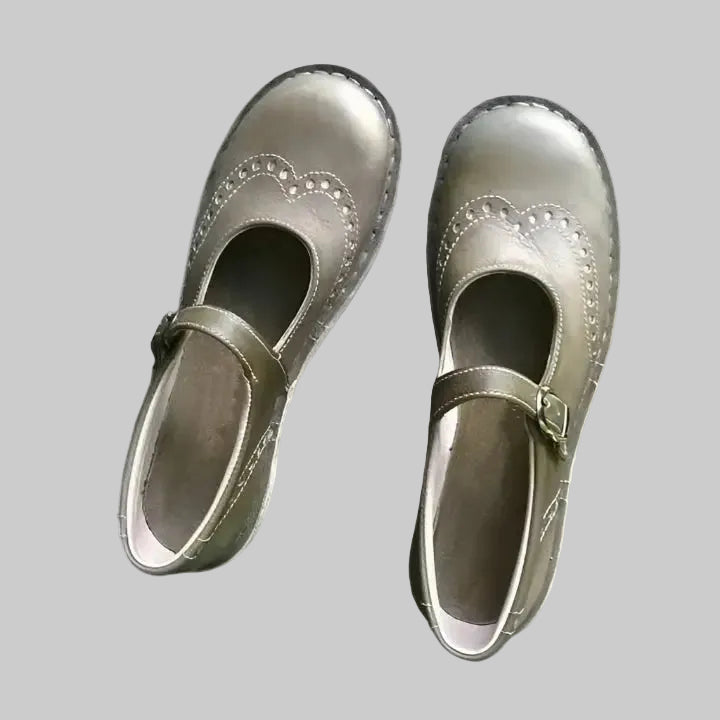 Rowan | Women Vintage Buckle Strap Mary Janes