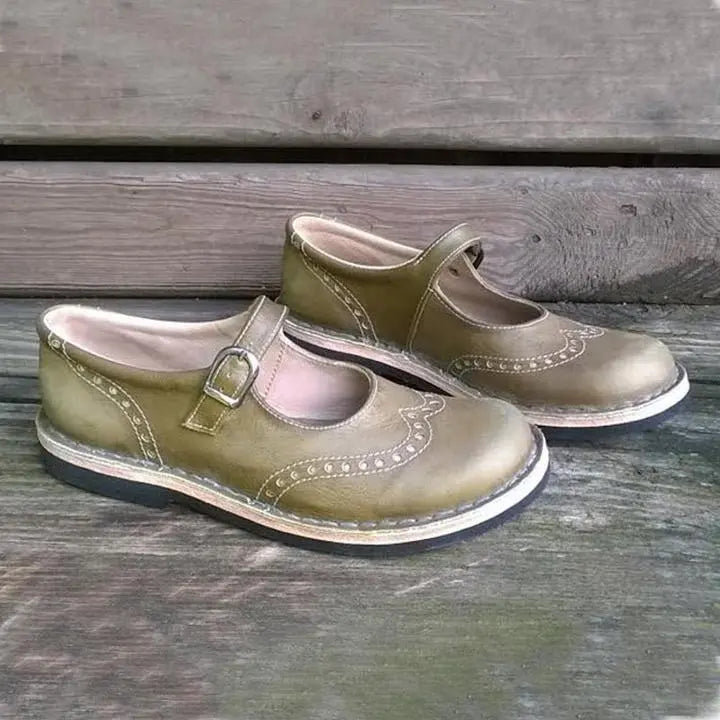 Rowan | Women Vintage Buckle Strap Mary Janes
