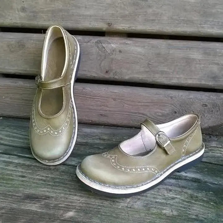 Rowan | Women Vintage Buckle Strap Mary Janes