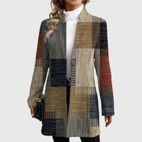 Sienna | Women's Tailored Plaid Longline Blazer