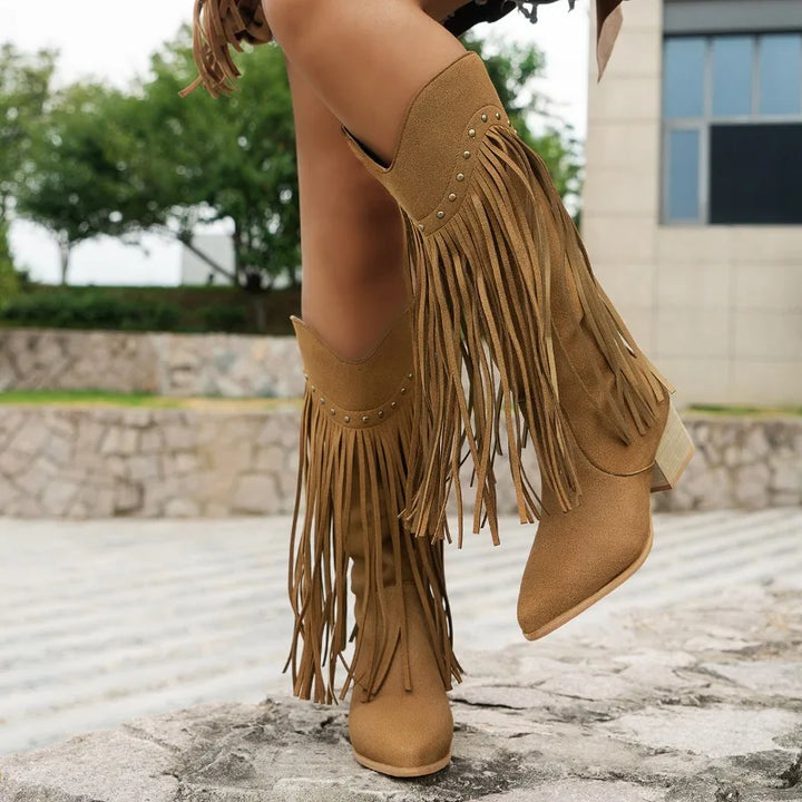 Hope | Women’s Fringe Studded Cowboy Boots