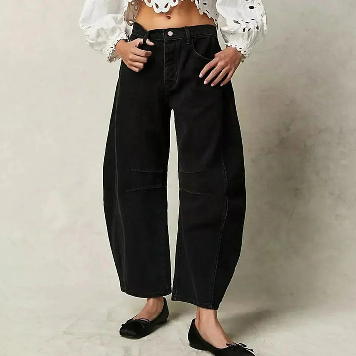Sophie | Women’s High Waisted Wide Leg Cropped Jeans