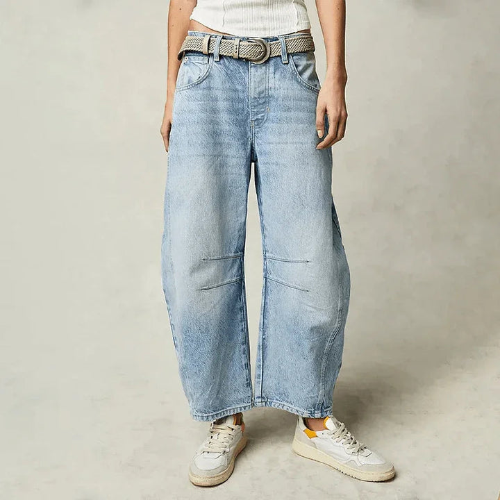 Sophie | Women’s High Waisted Wide Leg Cropped Jeans