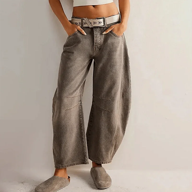 Sophie | Women’s High Waisted Wide Leg Cropped Jeans