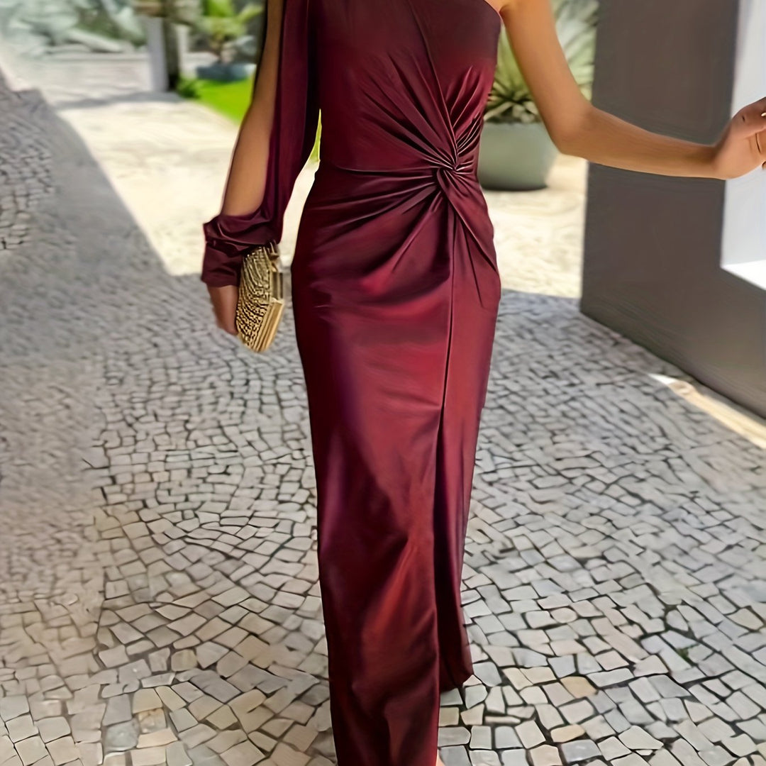 Quinn | Women's Elegant One-Shoulder Wedding Guest Dress