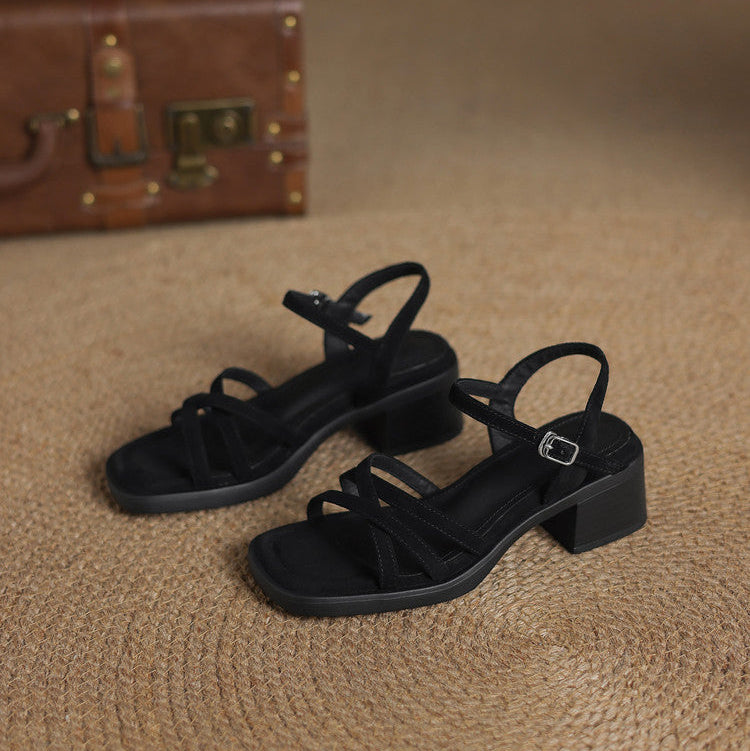 Liora | Women's Elegant Leather Strap Sandals