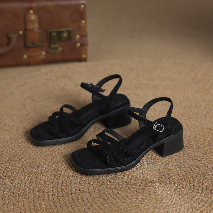 Liora | Women's Elegant Leather Strap Sandals