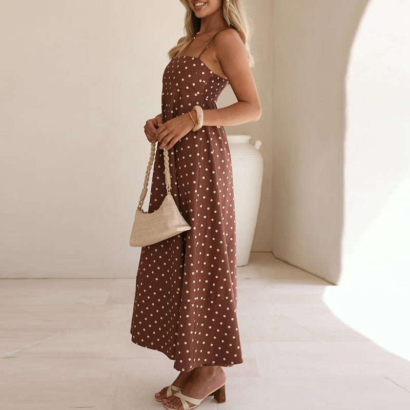 Claire | Women’s Summer Spaghetti Strap Muslin Dress