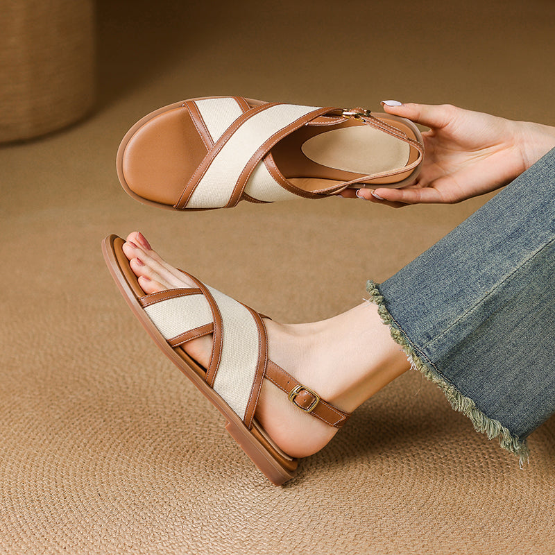 Elara | Women's Casual Orthopedic Leather Sandals