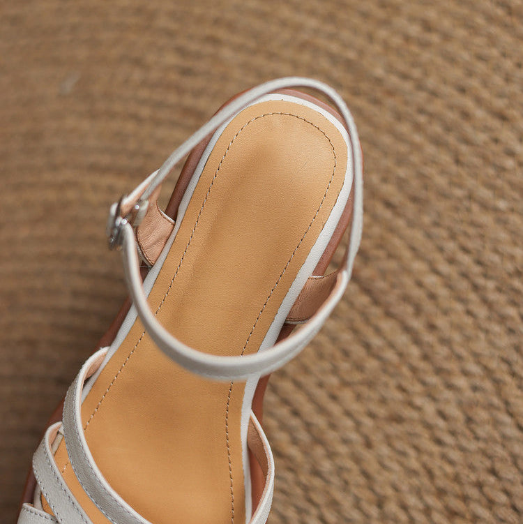 Liora | Women's Elegant Leather Strap Sandals