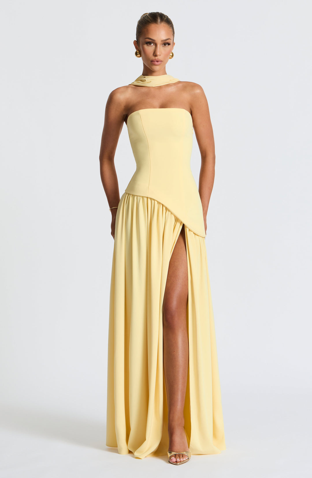 Brianna | Women’s High Slit Maxi Wedding Guest Dress