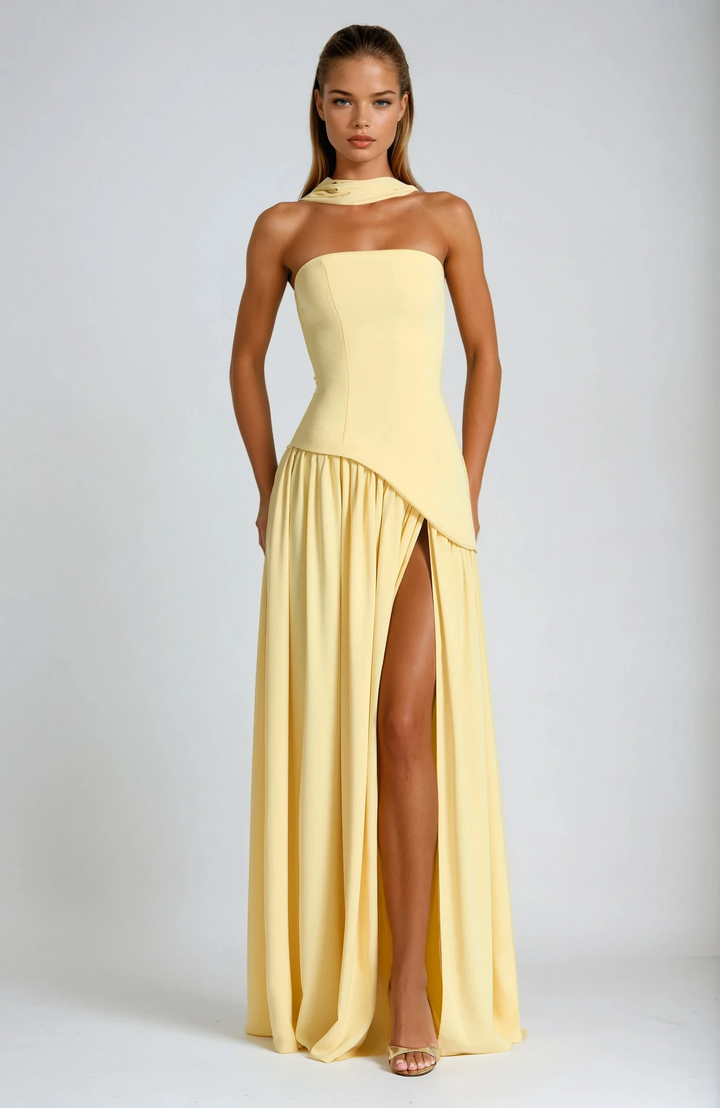 Brianna | Women’s High Slit Maxi Wedding Guest Dress