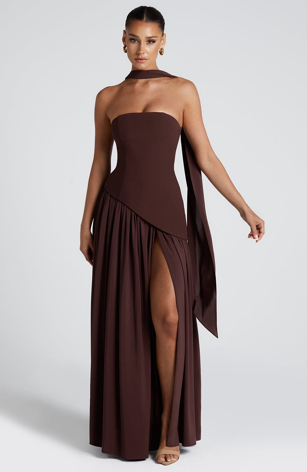 Brianna | Women’s High Slit Maxi Wedding Guest Dress