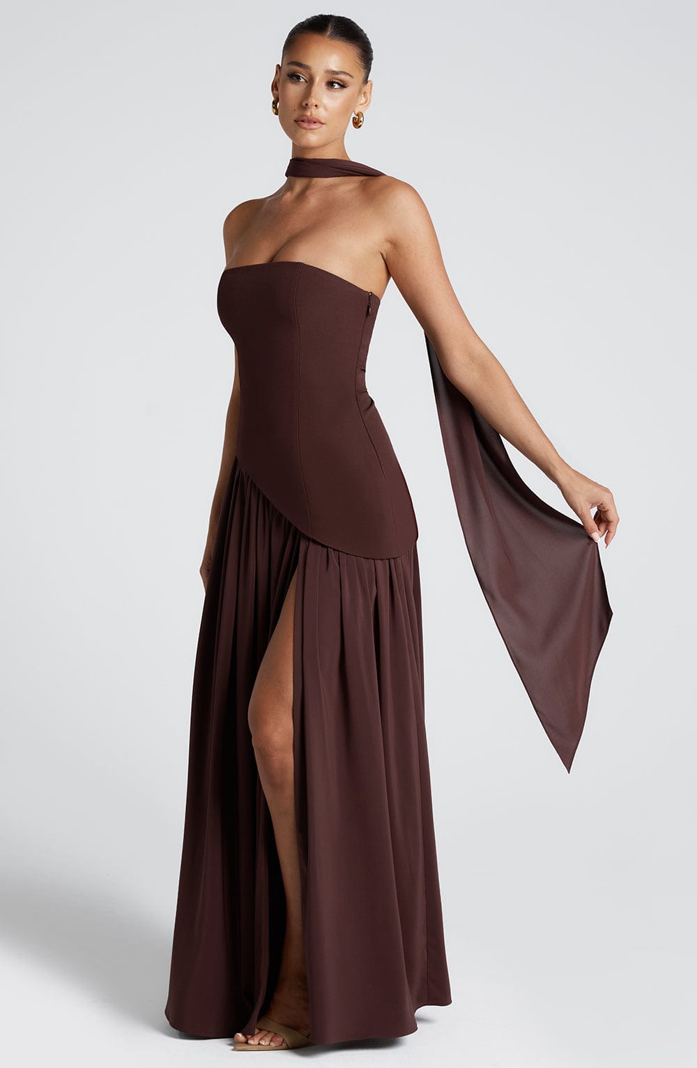 Brianna | Women’s High Slit Maxi Wedding Guest Dress