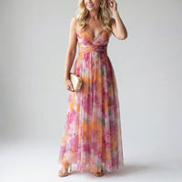 Celeste | Women's Watercolor Long Evening Dress