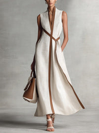 Malaya | Women's Sleeveless Wrap Maxi Dress