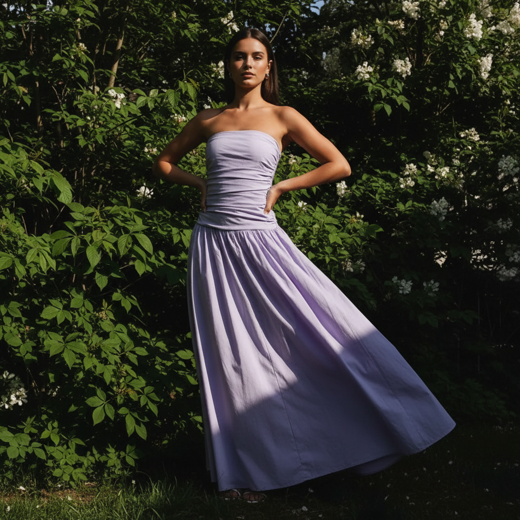 Audrey | Women’s Summer Botanical Print Maxi Dress