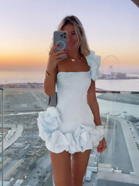 Melanie | Women’s Evening Ruffled Mini Dress