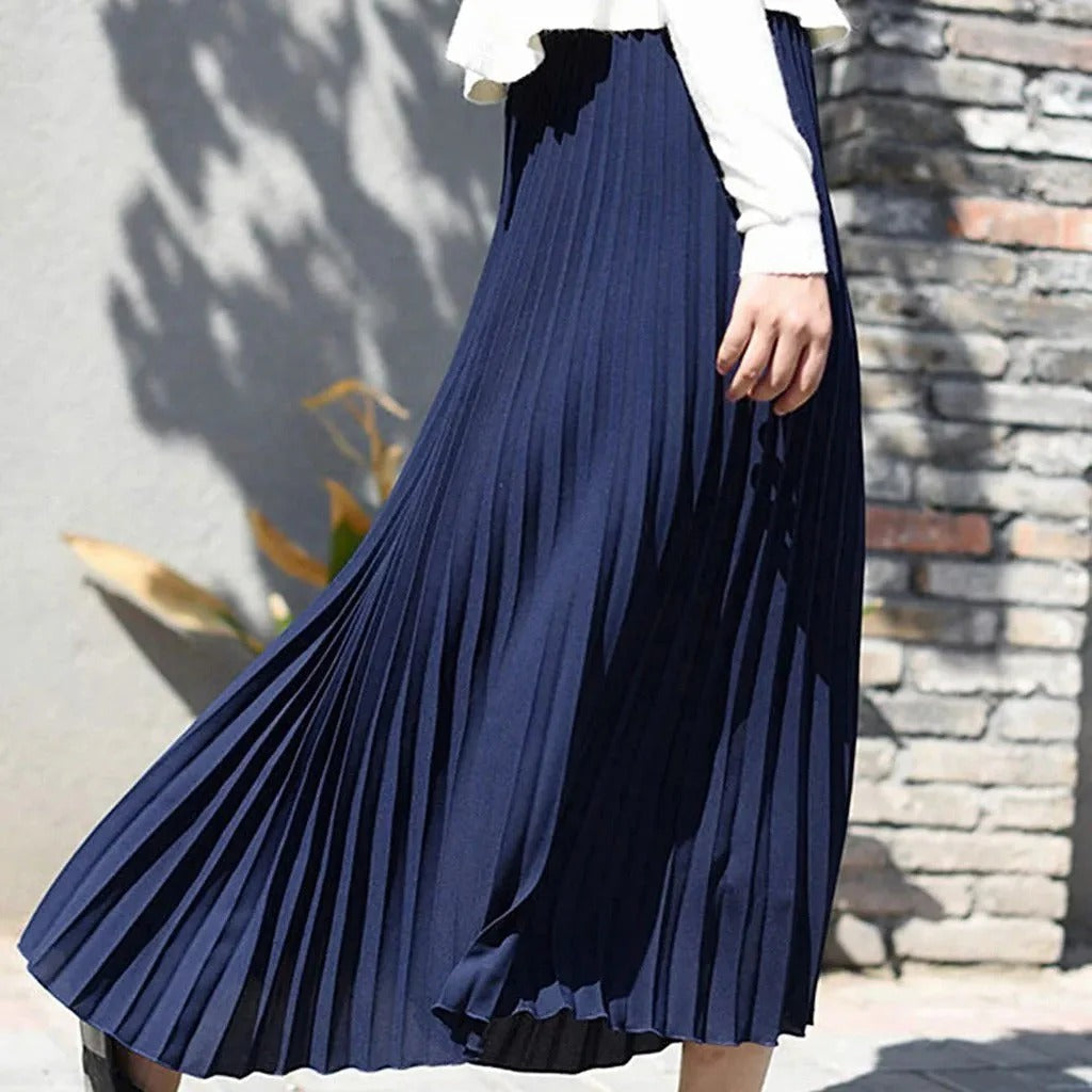 Amalia | Women’s Classic Pleated Midi Skirt
