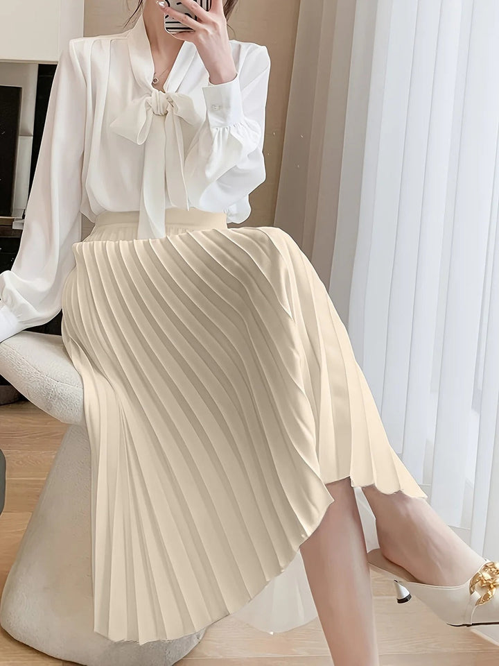 Amalia | Women’s Classic Pleated Midi Skirt