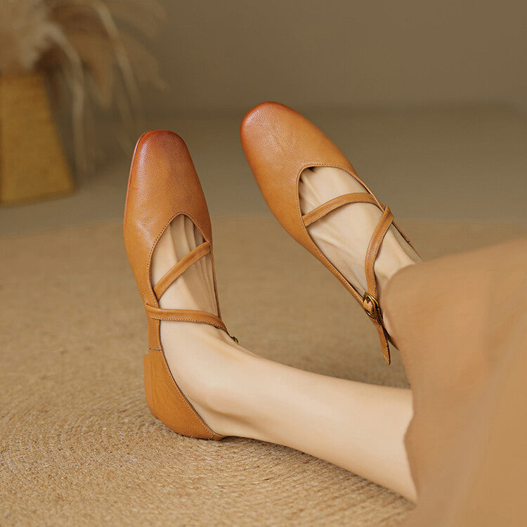 Elora | Women's Classic Leather Ballet Flats