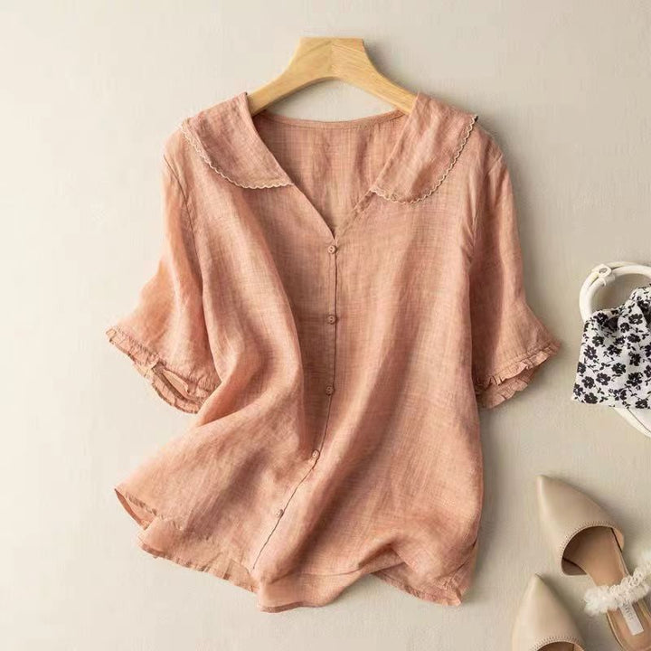 Althea | Women’s Summer Front Button Blouse