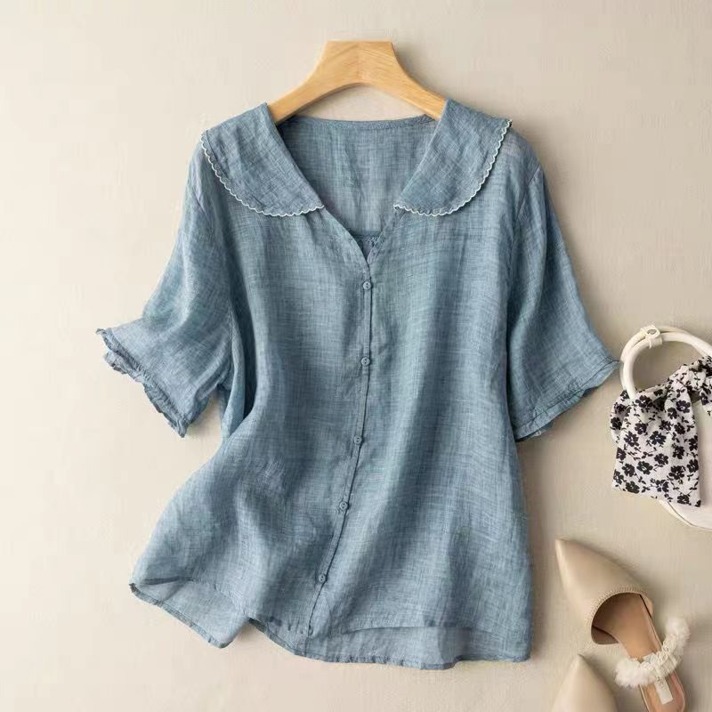 Althea | Women’s Summer Front Button Blouse